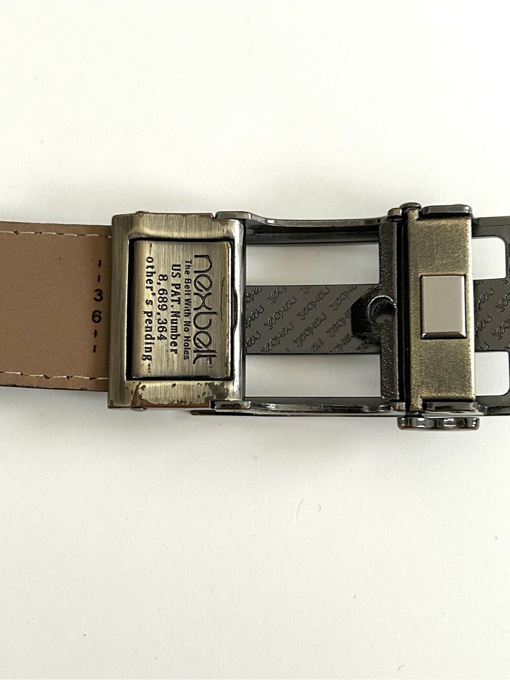Nexbelt Brown Leather Ratchet Belt - Trim to your size - Mens - Picture 4 of 12